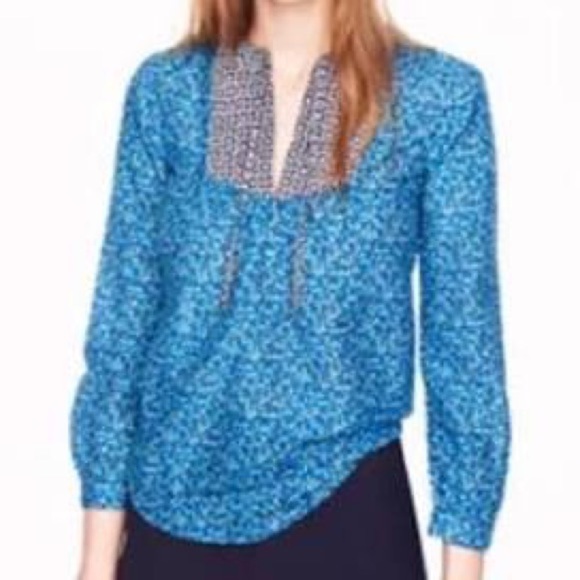 J Crew Peasant Top in Flower Patch Top - Picture 3 of 10